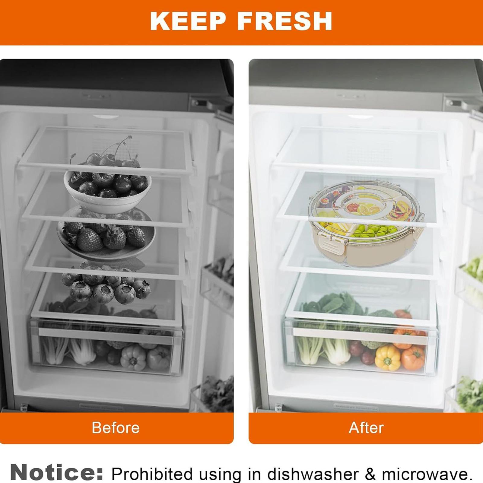 Meal Prep Veggie - Snack Containers 6-Dividers Meal Prep Box
