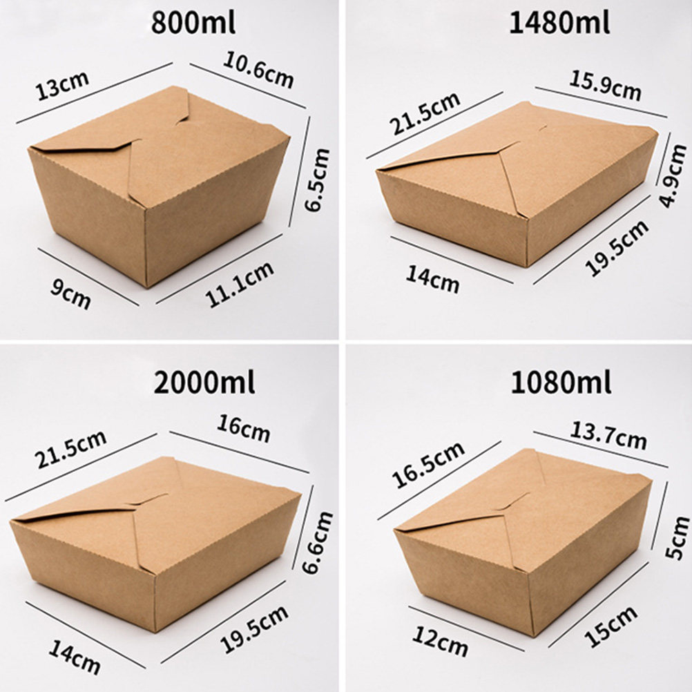 20Pcs Kraft Paper Lunch Box Di - огляд і ціна Meal Prep For A Day