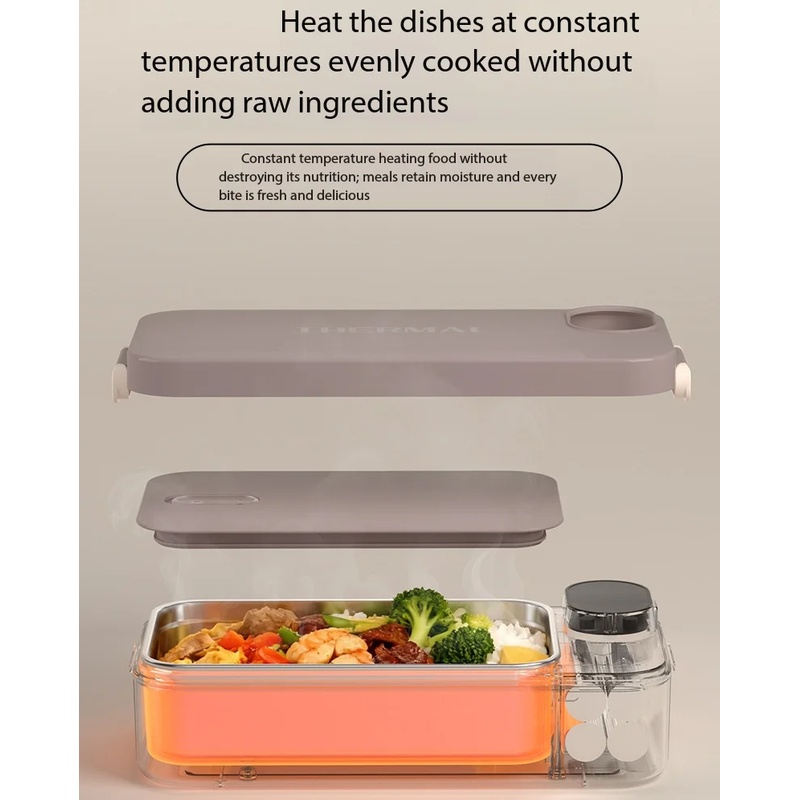 Portable Heated Lunch Box 304  - огляд і ціна Meal Prep Lunch Boxes