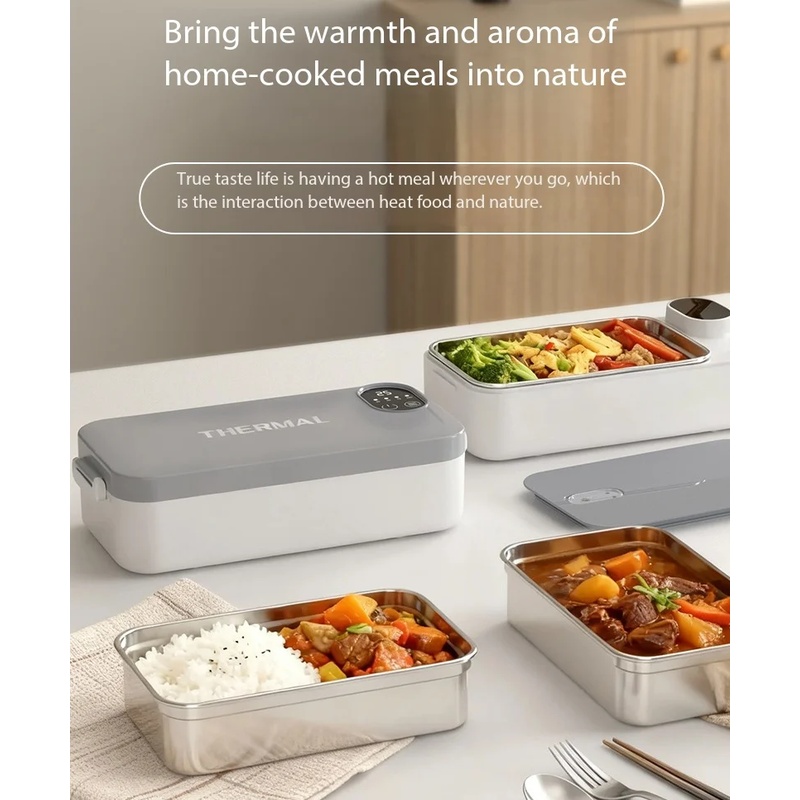 Portable Heated Lunch Box 304  - огляд і ціна Meal Prep Lunch Boxes
