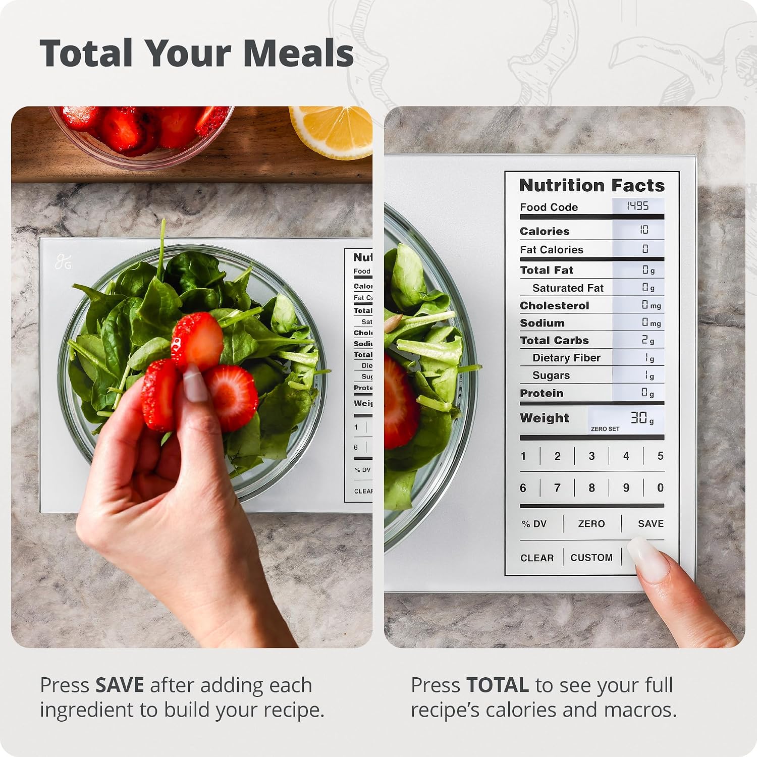Kitchen Scale Stainless Steel  - огляд і ціна Meal Prep For Weight Loss