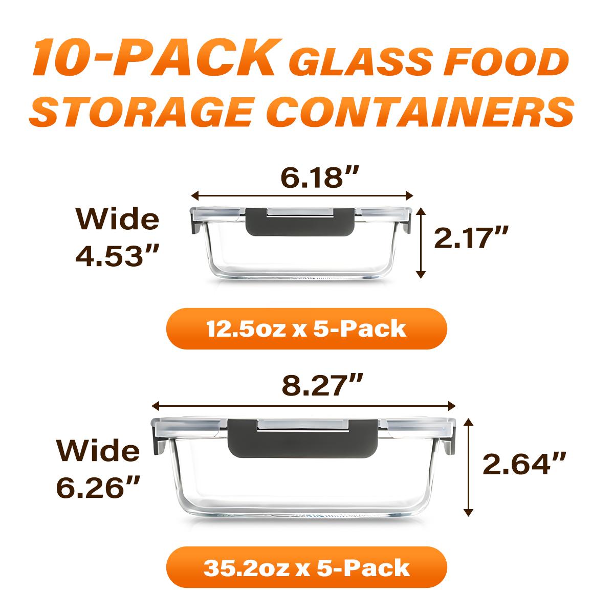 Glass Food Storage Containers  - огляд і ціна Meal Prep Easy
