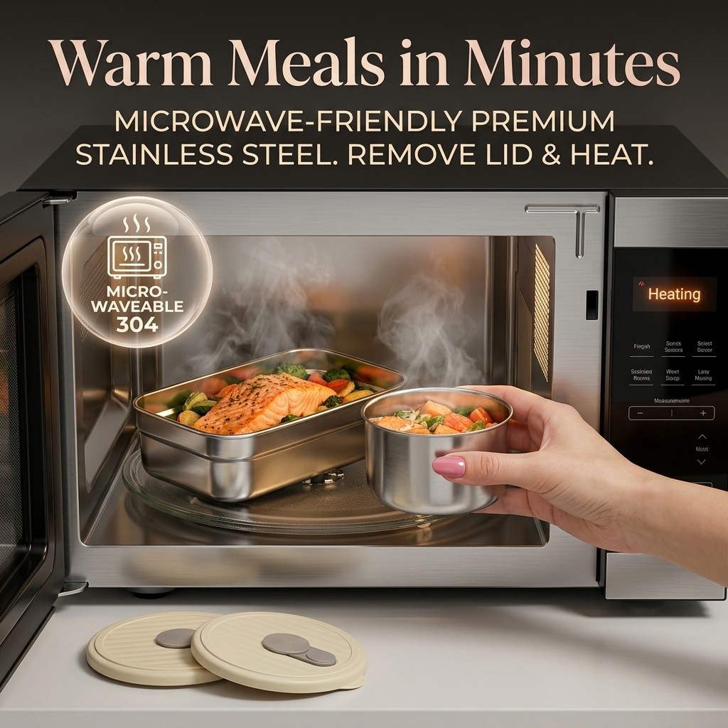 Microwave Safe 304 Stainless S - огляд і ціна Meal Prep Recipes