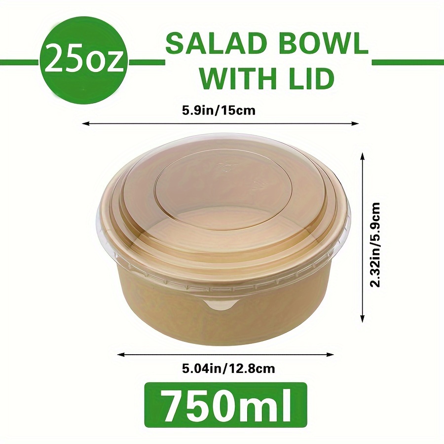 25Oz/750Ml 25/50 Pack Paper Bo - огляд і ціна Meal Prep Lunch Boxes