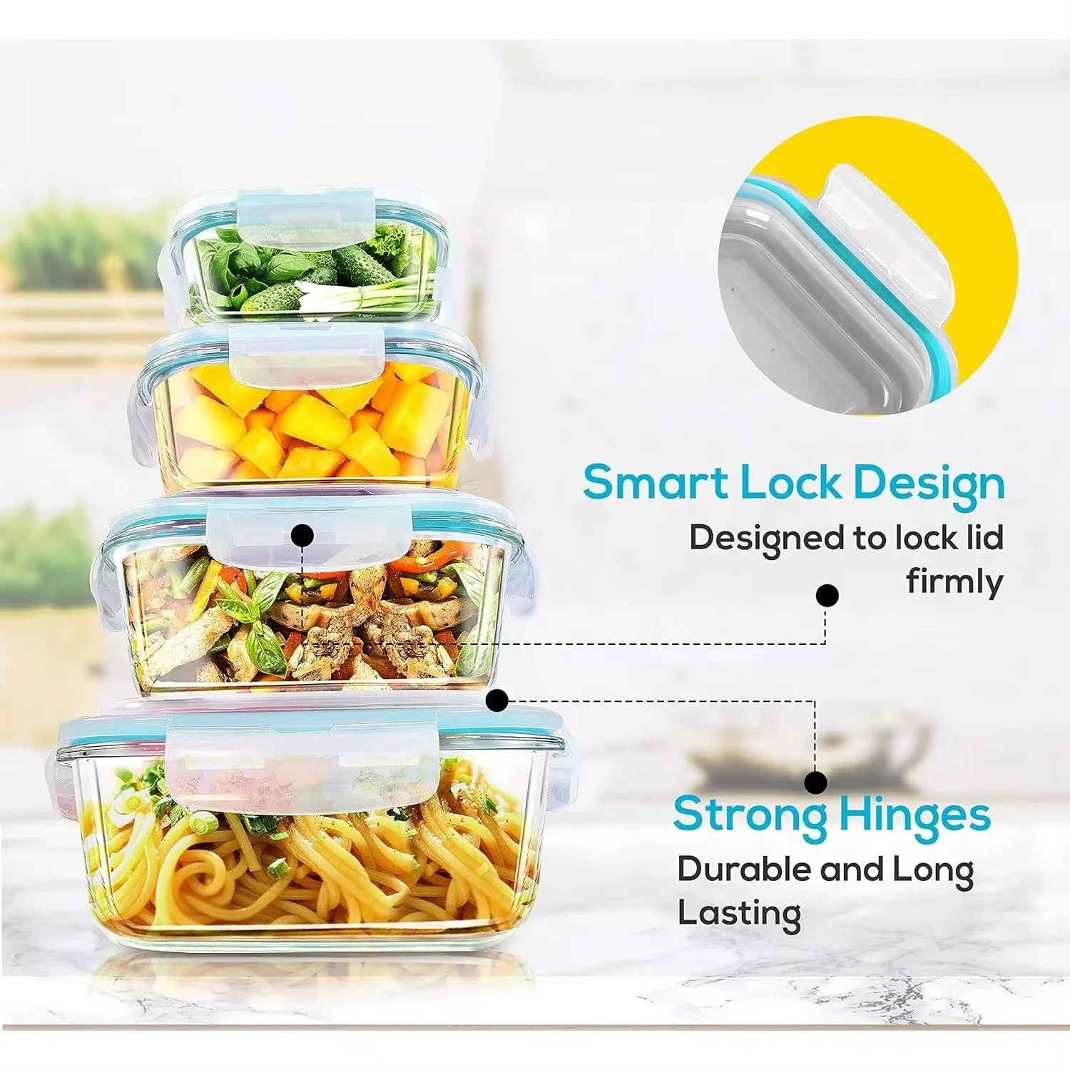 Glass Lunch Box Food Storage C - огляд і ціна Meal Prep Recipes